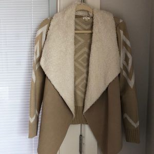 En Creme furry jacket
